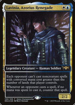 Lavinia, Azorius Renegade [Ravnica Allegiance Promos] | Black Swamp Games