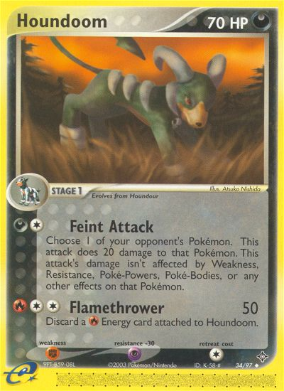 Houndoom (34/97) [EX: Dragon] | Black Swamp Games