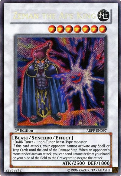 Zeman the Ape King [ABPF-EN097] Secret Rare | Black Swamp Games