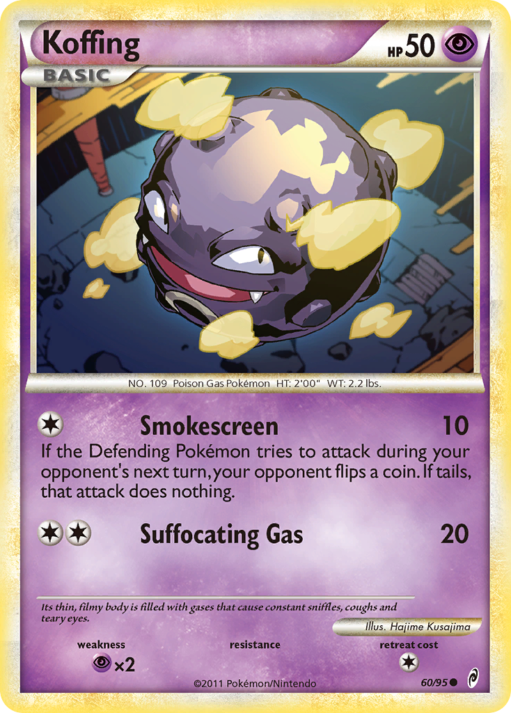 Koffing (60/95) [HeartGold & SoulSilver: Call of Legends] | Black Swamp Games