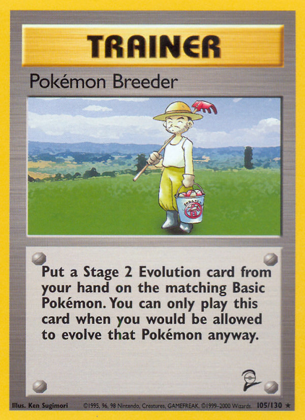 Pokemon Breeder (105/130) [Base Set 2] | Black Swamp Games