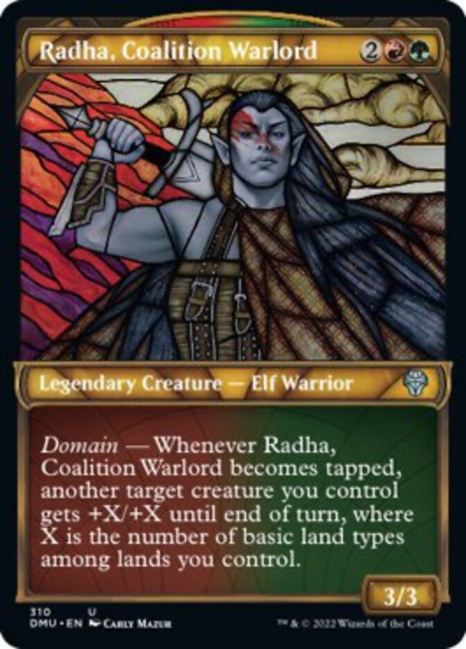 Radha, Coalition Warlord (Showcase) [Dominaria United] | Black Swamp Games