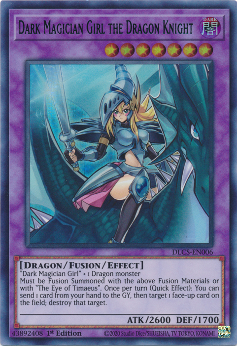 Dark Magician Girl the Dragon Knight (Blue) [DLCS-EN006] Ultra Rare | Black Swamp Games