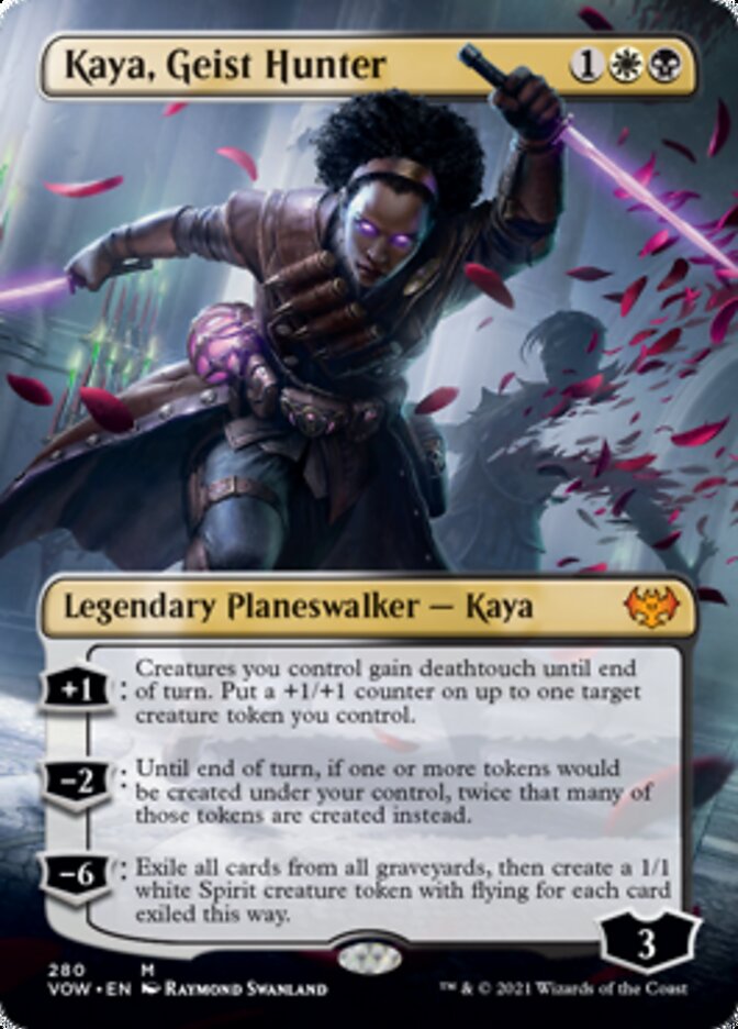 Kaya, Geist Hunter (Borderless) [Innistrad: Crimson Vow] | Black Swamp Games