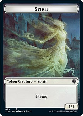 Cat Bird // Spirit Double-Sided Token [Starter Commander Decks] | Black Swamp Games