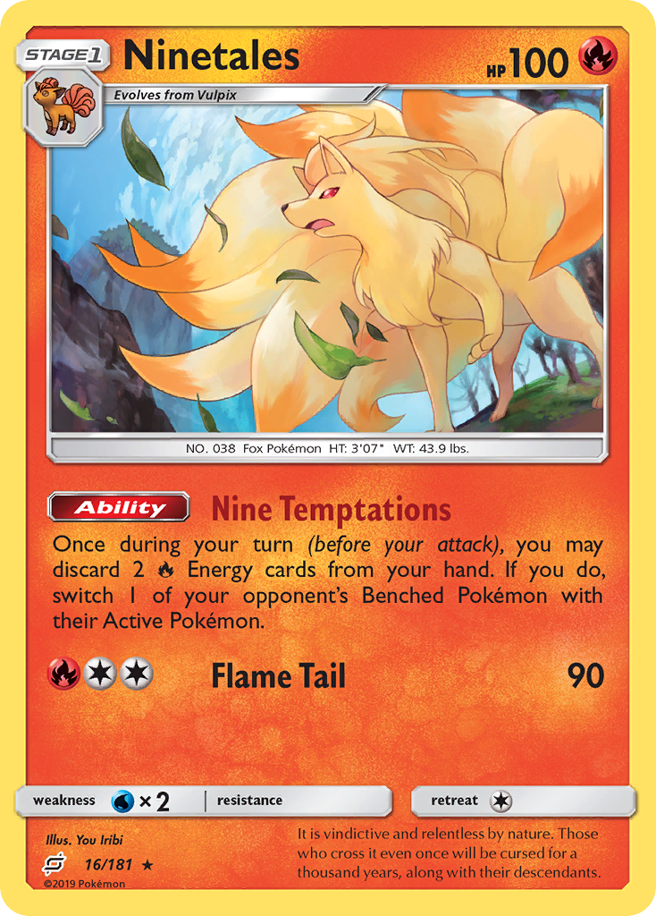 Ninetales (16/181) [Sun & Moon: Team Up] | Black Swamp Games