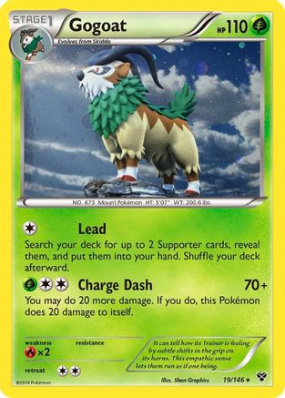 Gogoat (19/146) (Cosmos Holo) [XY: Base Set] | Black Swamp Games