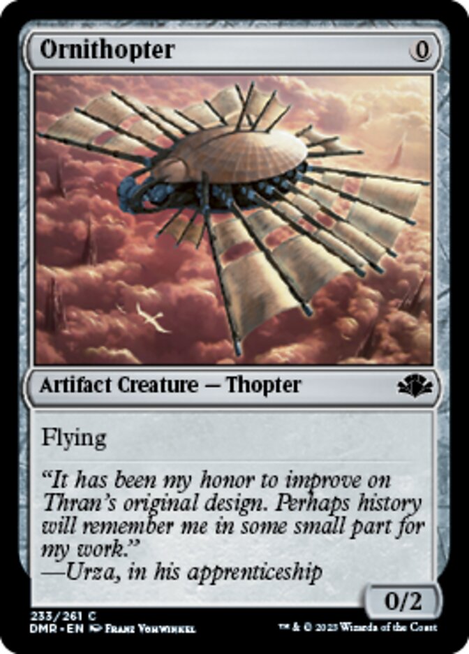 Ornithopter [Dominaria Remastered] | Black Swamp Games