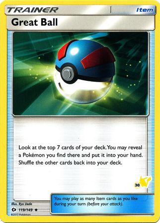 Great Ball (119/149) (Pikachu Stamp #38) [Battle Academy 2020] | Black Swamp Games