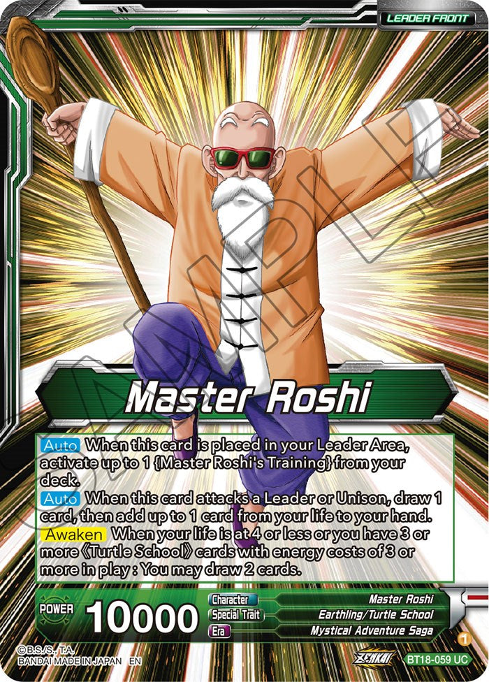 Master Roshi // Son Goku, Krillin, Yamcha, & Master Roshi, Reunited (BT18-059) [Dawn of the Z-Legends Prerelease Promos] | Black Swamp Games