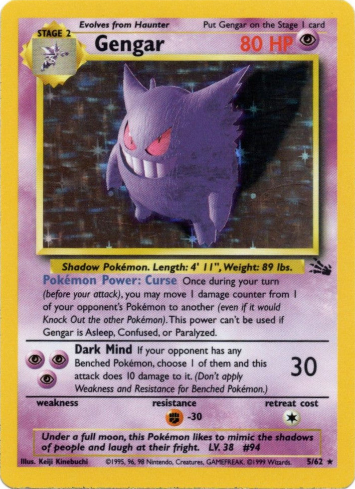 Gengar (5/62) [Fossil Unlimited] | Black Swamp Games