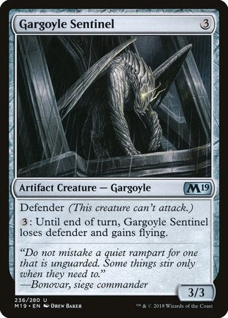 Gargoyle Sentinel [Core Set 2019] | Black Swamp Games