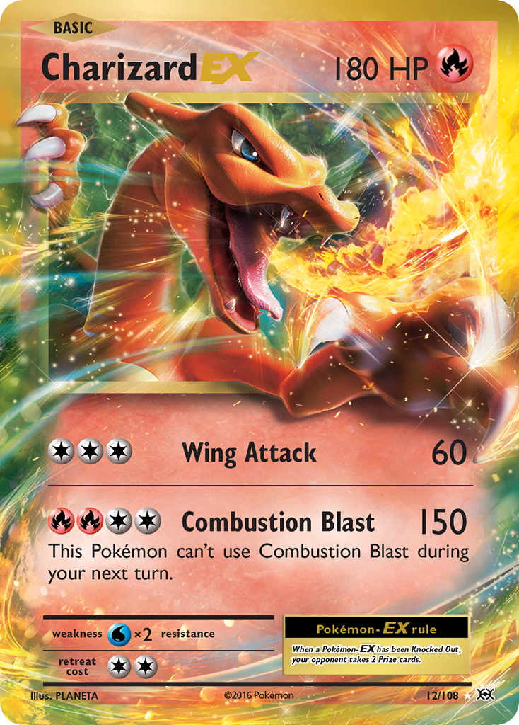 Charizard EX (12/108) [XY: Evolutions] | Black Swamp Games