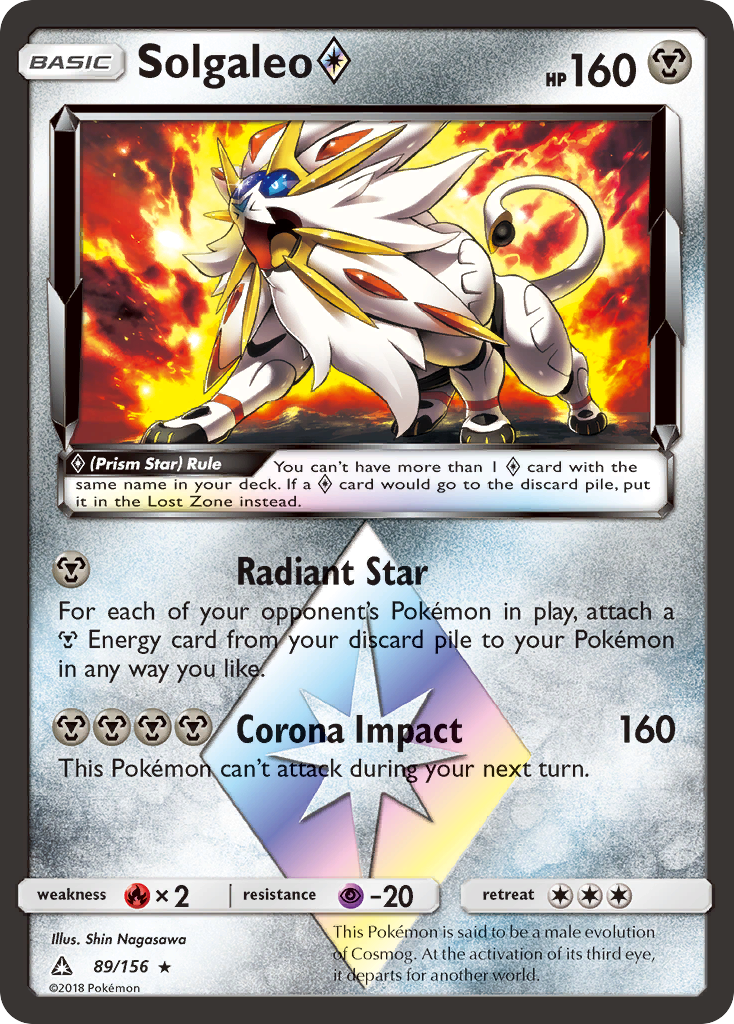 Solgaleo (89/156) (Prism Star) [Sun & Moon: Ultra Prism] | Black Swamp Games