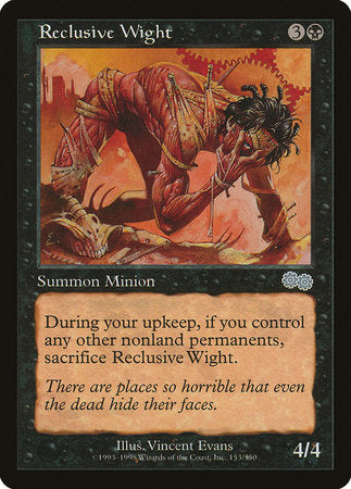 Reclusive Wight [Urza's Saga] | Black Swamp Games