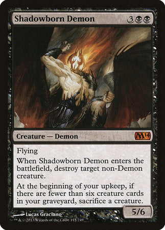 Shadowborn Demon [Magic 2014] | Black Swamp Games