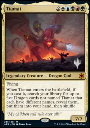 Tiamat (Promo Pack) [Dungeons & Dragons: Adventures in the Forgotten Realms Promos] | Black Swamp Games