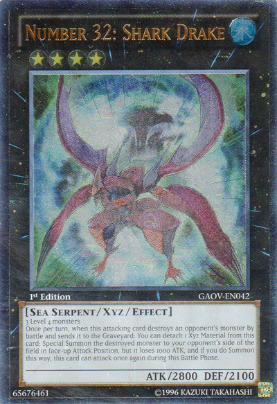 Number 32: Shark Drake [GAOV-EN042] Ultimate Rare | Black Swamp Games