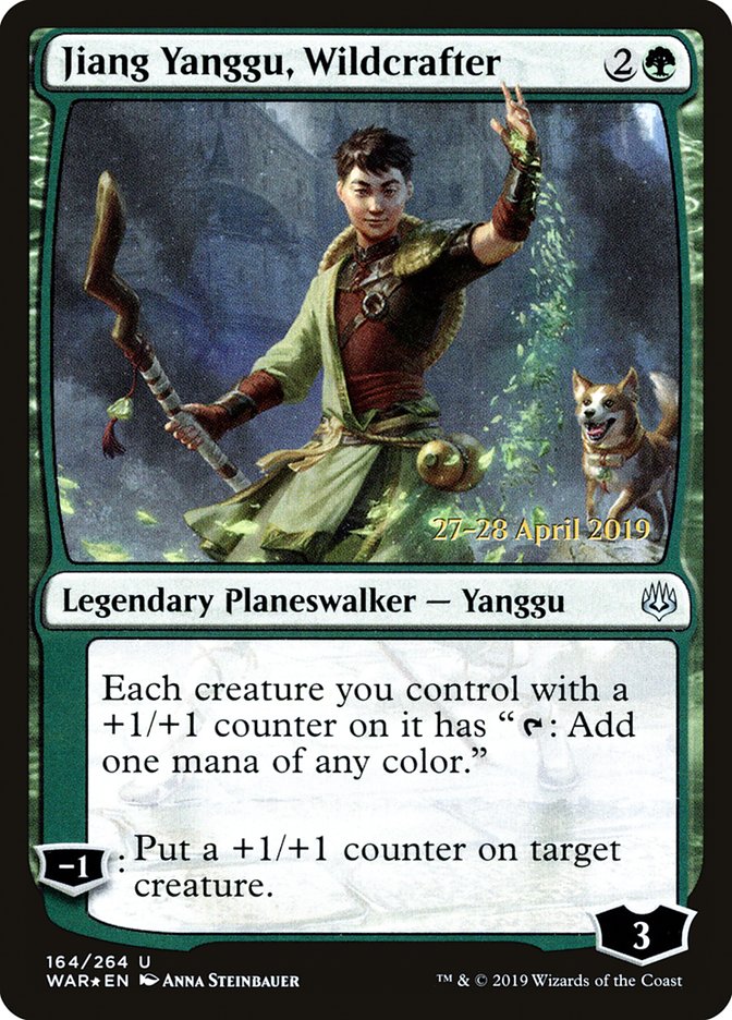 Jiang Yanggu, Wildcrafter  [War of the Spark Prerelease Promos] | Black Swamp Games