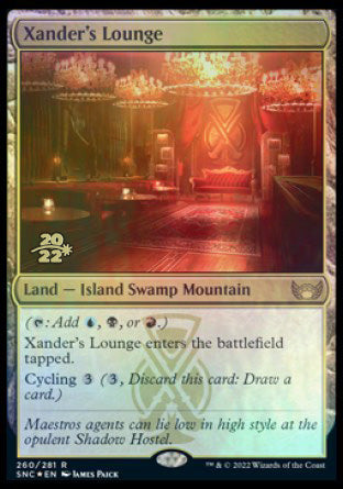 Xander's Lounge [Streets of New Capenna Prerelease Promos] | Black Swamp Games