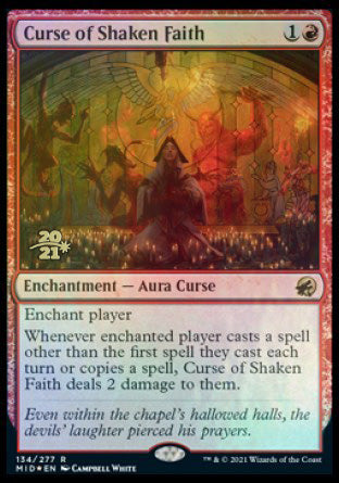 Curse of Shaken Faith [Innistrad: Midnight Hunt Prerelease Promos] | Black Swamp Games