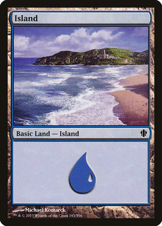 Island (343) [Commander 2013] | Black Swamp Games