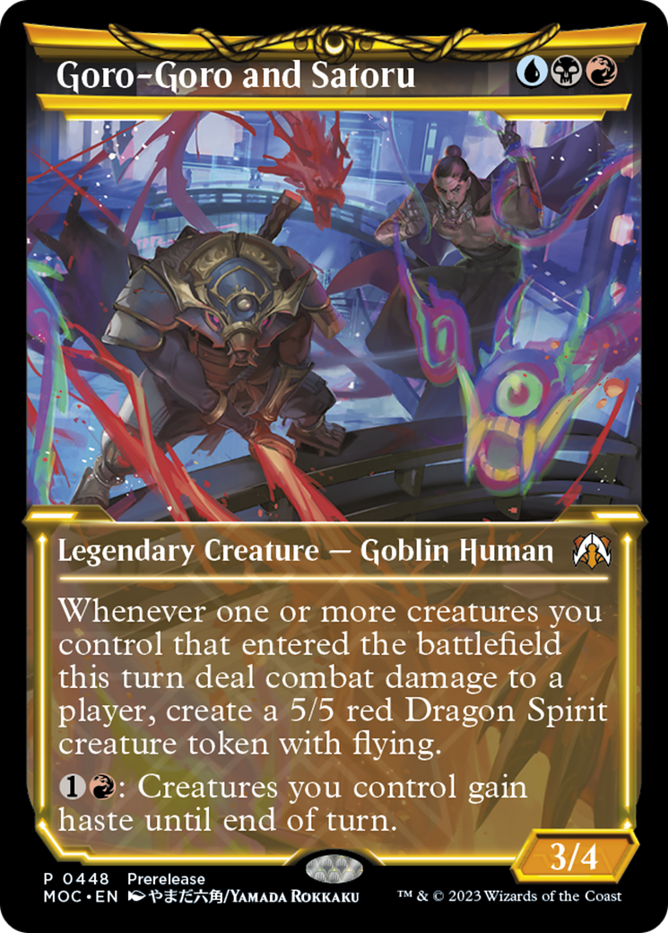 Goro-Goro and Satoru (Showcase Planar Booster Fun) [March of the Machine Commander Prerelease Promos] | Black Swamp Games