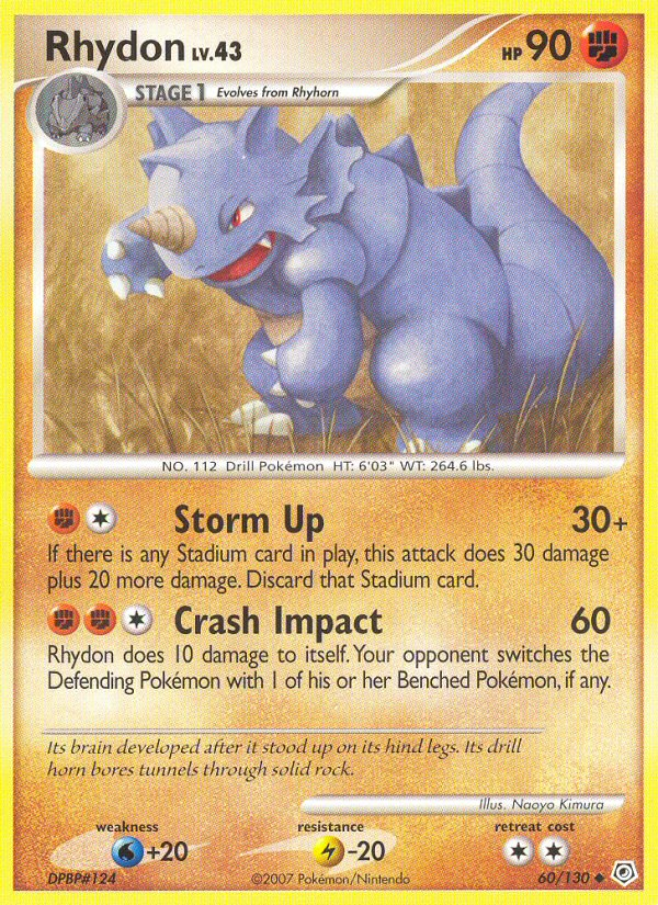 Rhydon (60/130) [Diamond & Pearl: Base Set] | Black Swamp Games