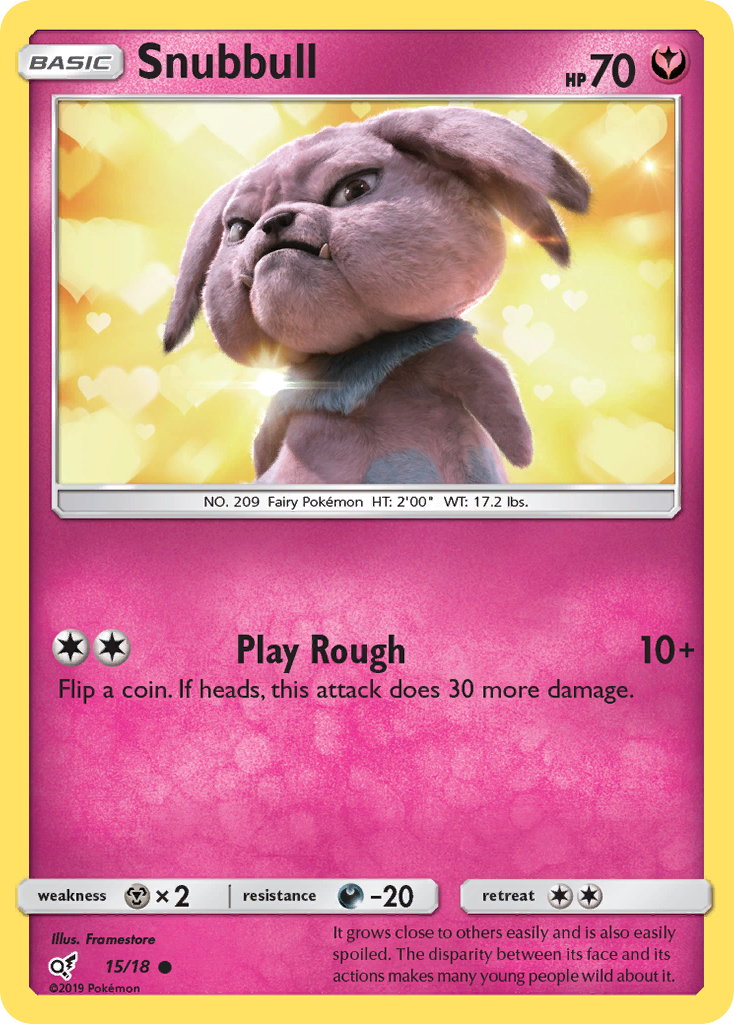 Snubbull (15/18) [Sun & Moon: Detective Pikachu] | Black Swamp Games