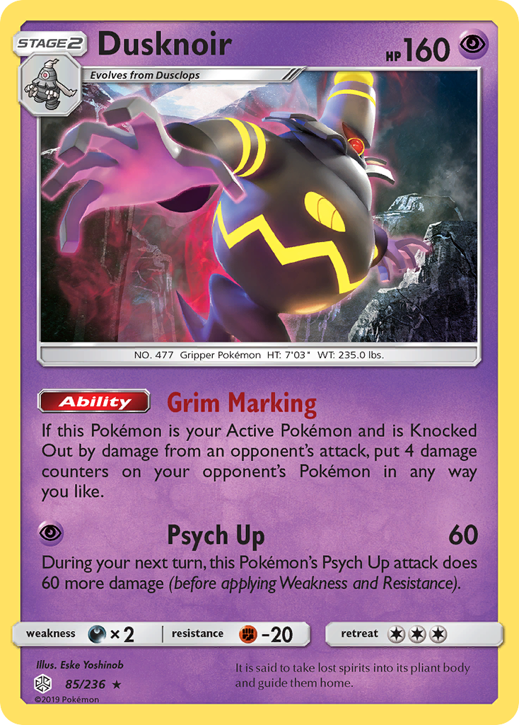 Dusknoir (85/236) [Sun & Moon: Cosmic Eclipse] | Black Swamp Games