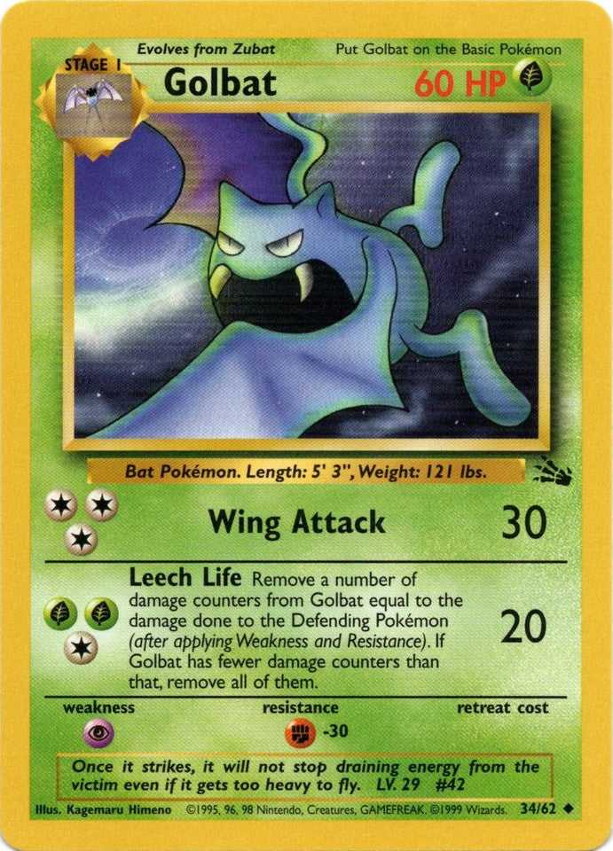 Golbat (34/62) [Fossil Unlimited] | Black Swamp Games