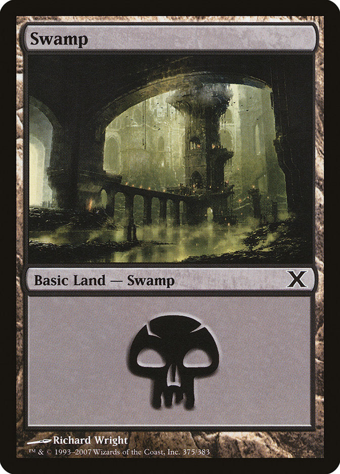 Swamp (375) [Tenth Edition] | Black Swamp Games