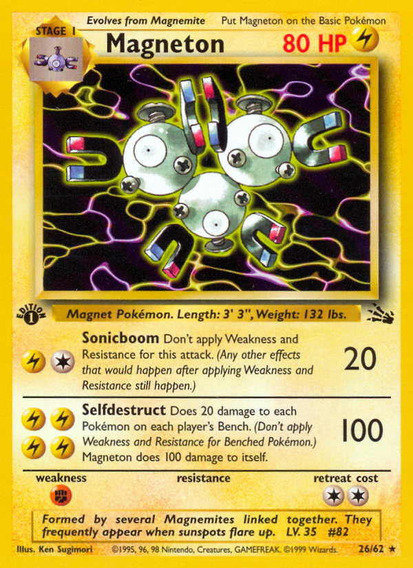 Magneton (26/62) [Fossil 1st Edition] | Black Swamp Games