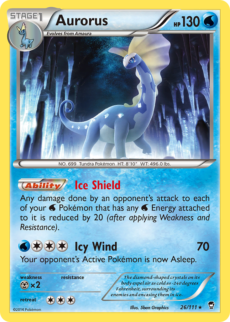 Aurorus (26/111) [XY: Furious Fists] | Black Swamp Games