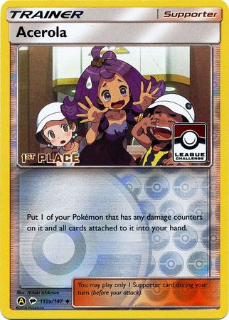 Acerola (112a/147) (League Promo 1st Place) [Sun & Moon: Burning Shadows] | Black Swamp Games