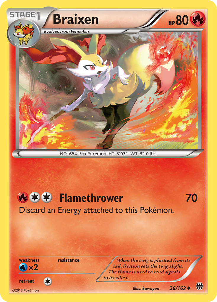 Braixen (26/162) [XY: BREAKthrough] | Black Swamp Games