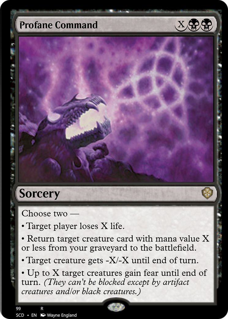 Profane Command [Starter Commander Decks] | Black Swamp Games