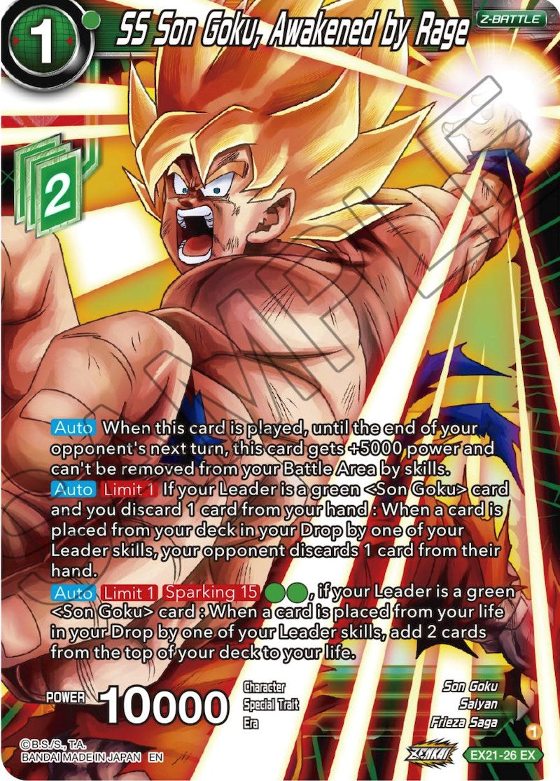 SS Son Goku, Awakened by Rage (EX21-26) [5th Anniversary Set] | Black Swamp Games