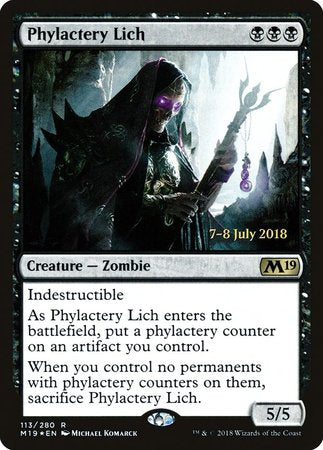 Phylactery Lich [Core Set 2019 Promos] | Black Swamp Games