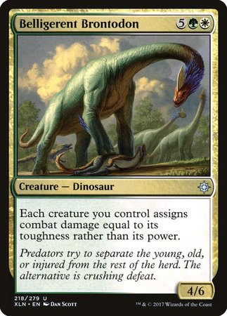 Belligerent Brontodon [Ixalan] | Black Swamp Games