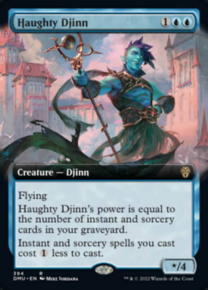 Haughty Djinn (Extended Art) [Dominaria United] | Black Swamp Games