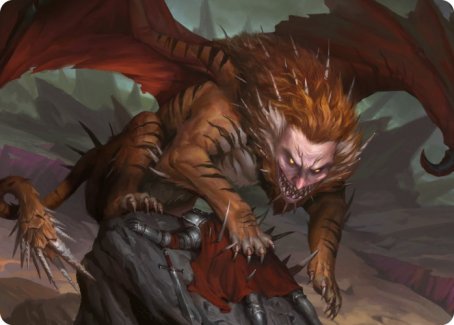 Manticore Art Card [Dungeons & Dragons: Adventures in the Forgotten Realms Art Series] | Black Swamp Games