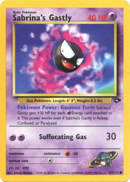 Sabrina's Gastly (97/132) [Gym Challenge Unlimited] | Black Swamp Games