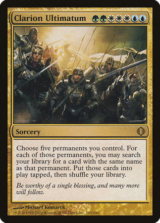 Clarion Ultimatum [Shards of Alara] | Black Swamp Games