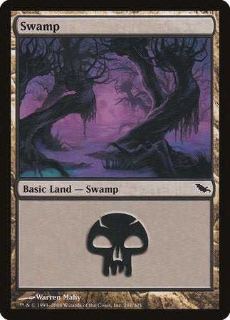 Swamp (291) [Shadowmoor] | Black Swamp Games