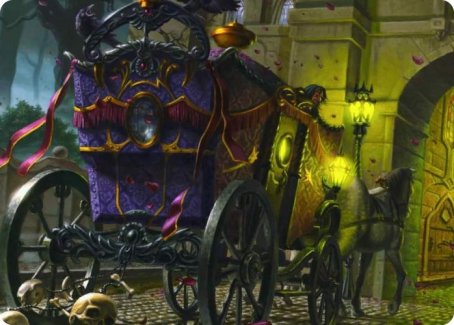 Honeymoon Hearse Art Card [Innistrad: Crimson Vow Art Series] | Black Swamp Games