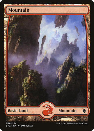 Mountain (266) - Full Art [Battle for Zendikar] | Black Swamp Games