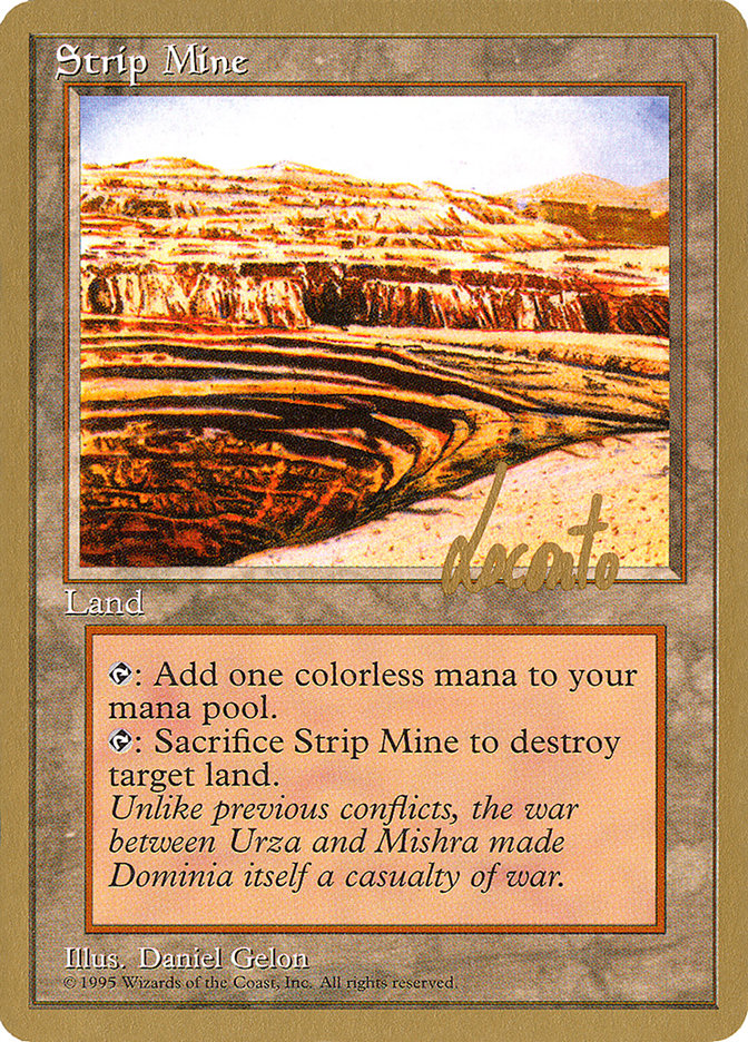 Strip Mine (Michael Loconto) [Pro Tour Collector Set] | Black Swamp Games