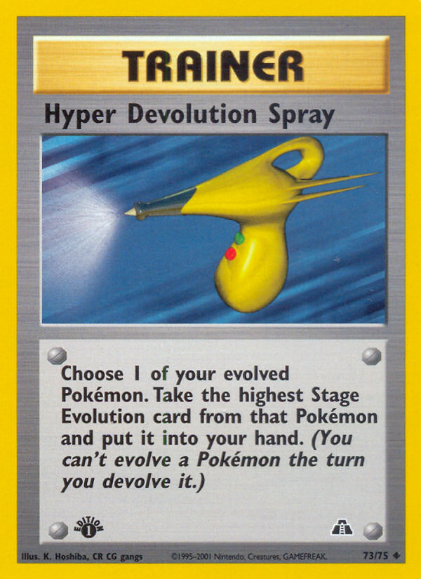 Hyper Devolution Spray (73/75) [Neo Discovery 1st Edition] | Black Swamp Games