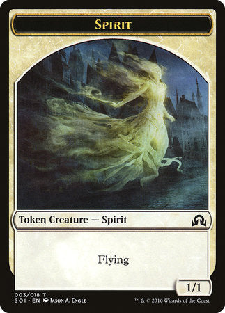 Spirit Token [Shadows over Innistrad Tokens] | Black Swamp Games